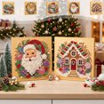 thumbnail image 1 of Fllostpr Christmas DIY Diamonds Painting Kit, Santa Structure Full Round Drill Rhinestone Art Set for Wall Living Room Bedroom,9.8", 1 of 6