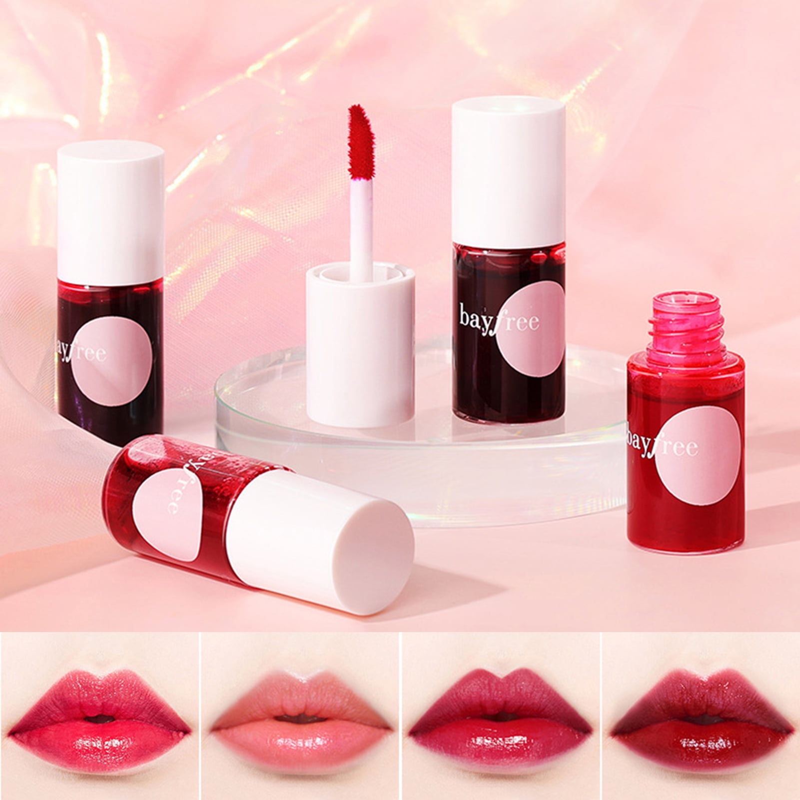 Flm 7.1ml Lip Stain Waterproof Dualuse Natural Effect Lips Eyes Cheeks