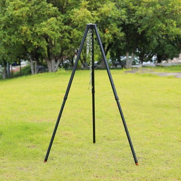 Flm Bonfire Tripod Anti Slip Rust-proof Camping Cooking Tool Campfire Cooking Dutch Oven Tripod for Outdoor