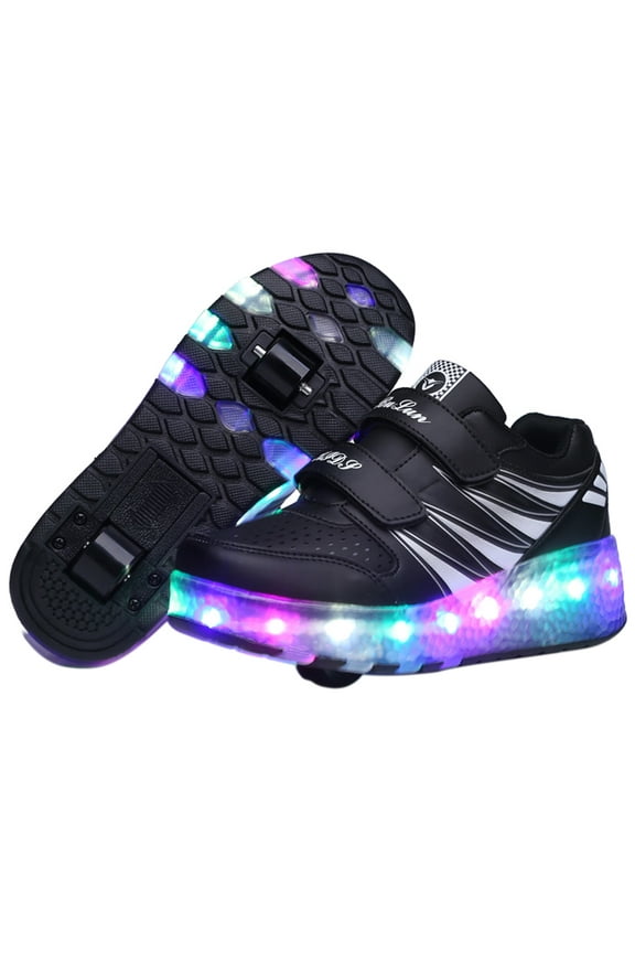 Fashion Colorful LED Light Shoes Kids Adult Ultra light Roller Skates