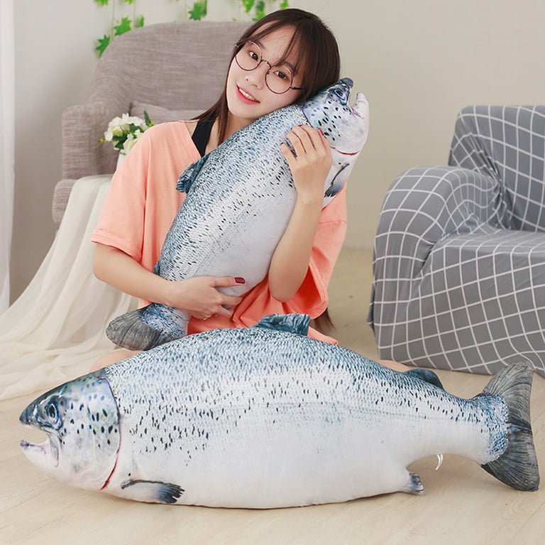 Salmon fish clearance pillow