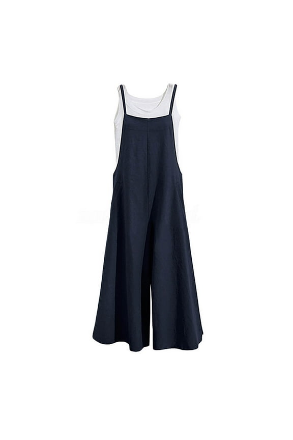 Wide Leg Pants Woman Womens Casual Wide Leg Pants High Waiste Women's oversize bib trousers bib pants overalls jumpsuit romper summer trousers with straps Button Down Straight Long Trousers