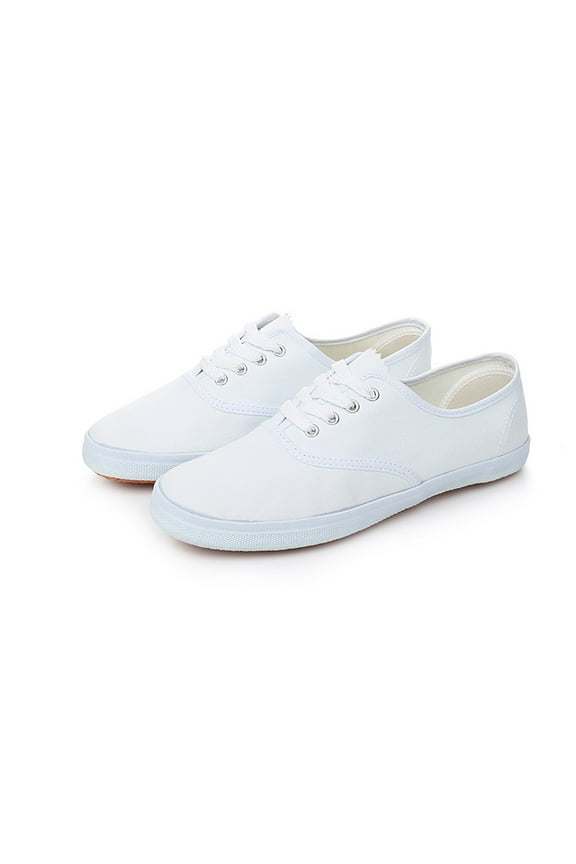 Womens Summer Tops Business Casual Casual Little White Shoes For Men And Women Couples Fashion Simple Canvas Shoes Rubber Sole Workshop Work Shoes Morning Exercise Shoes Cute Tops for Women