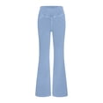 thumbnail image 1 of Flmaly jeans for women stretch denim High Waisted Slimming Pockets Denim Fitness Flared Pants For Women's Elastic Tight Fitting Sports Yoga Outerwear Casual Pants Stretchy Wide Leg Straight, 1 of 4