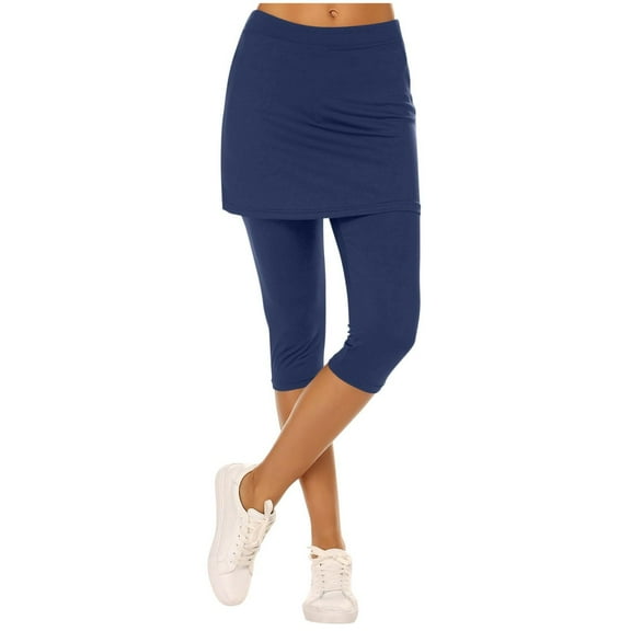 Flmaly shorts for women High Waisted Tummy Control Skirted Leggings For Women 2025 Tennis Skorts Gym Tennis Yoga Legging With Skirts with Pockets