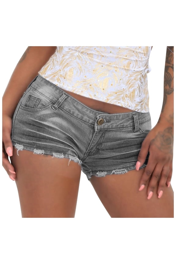 shorts for women with Pockets Water Resistant Fashion Summer Women's Casual Denim Shorts Frayed Hem Ripped Jeans Hot Shorts for Women Walking Athletic Workout