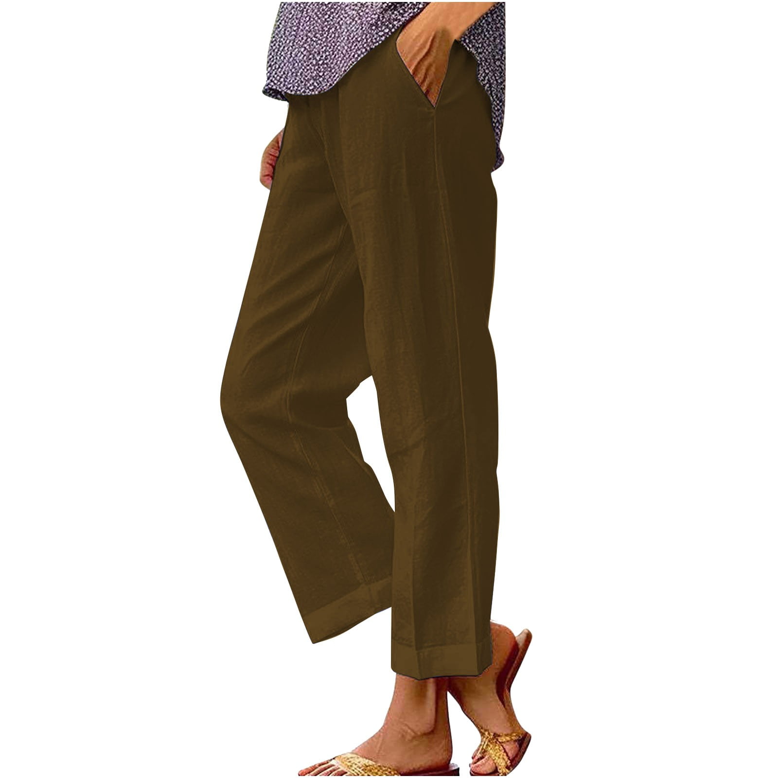 Women’s Feather Print Vacation Pants Set