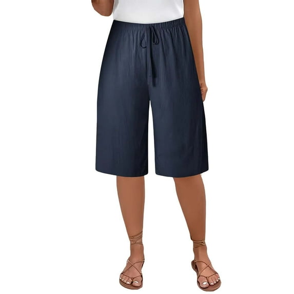 Flmaly vacation outfits for women High Waistband Women's Wide Leg Pants Casual Wide Leg Lightweight Loose Palazzo Pants Trouser With Pockets Vacation Outfits