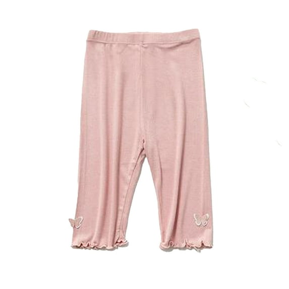 Flmei Kids Toddler Baby Girls Shorts Bike Dance Shorts Summer Safety Pant Solid Bottoming Pants Modai Five Pants for 2-9 Years