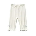 thumbnail image 1 of Flmei Kids Toddler Baby Girls Shorts Bike Dance Shorts Summer Safety Pant Solid Bottoming Pants Modai Five Pants for 2-9 Years, 1 of 9
