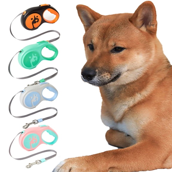Flmei Retractable Dog Leash with Automatic ，Adjustable Pet Traction Leash Strong Nylon Tape for Small Medium Large Dogs 1PCS