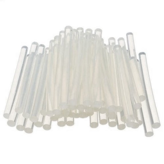 Hevirgo 100Pcs7mm Transparent Glue Sticks Adhesive Multipurpose
