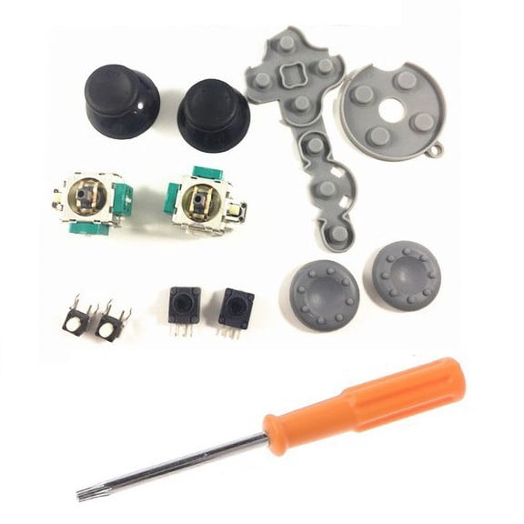 Flmtop 13Pcs 3D Analog LBRB LTRT Joystick Switch Repair Parts Kit for Xbox 360 Slim