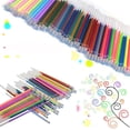 thumbnail image 1 of Hevirgo 2 sets 36 Colors Gel Pen Refills Glitter Coloring Drawing Painting Craft Marker, 1 of 7