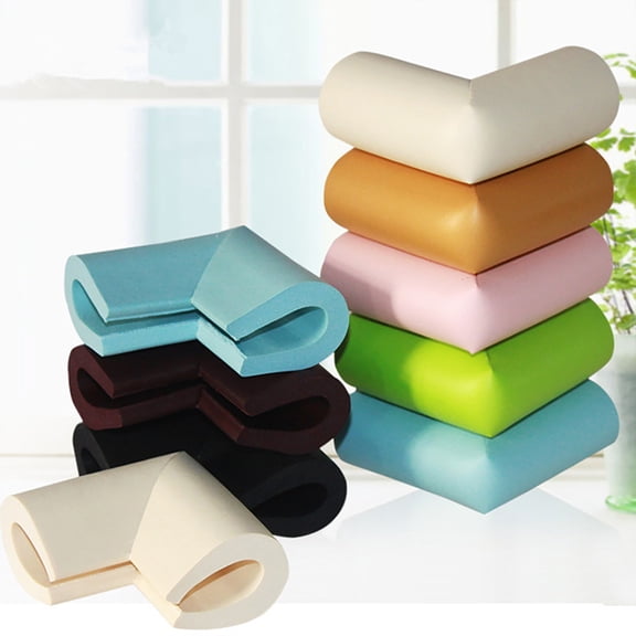 Flmtop 2Pcs Corner Cover U-shape Safe NBR Rubber Desk Edge Guard