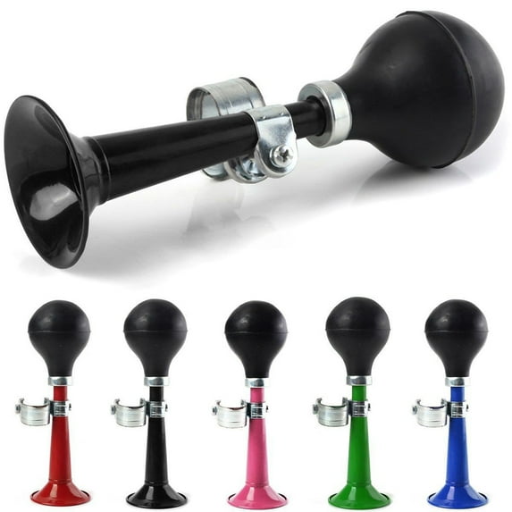 Hevirgo 2Pcs Retro Cycling Bicycle Bike Handlebar Loud Air Horn Bell Rubber Squeeze Alarm