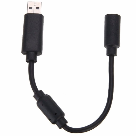 Hevirgo 2Pcs USB Breakaway Extension Cable Cord Adapter for Xbox 360 Wired Gamepad Controller