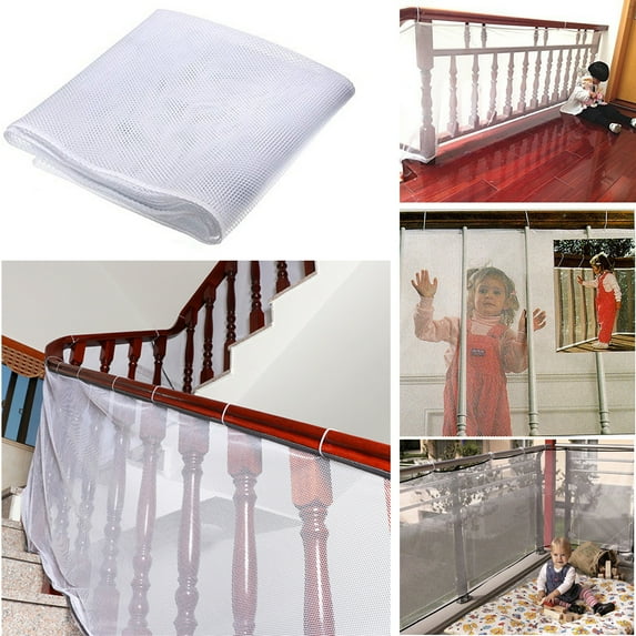 Hevirgo Baby Children Safety Thicken Fence Net Home Balcony Stairs Railing Protector