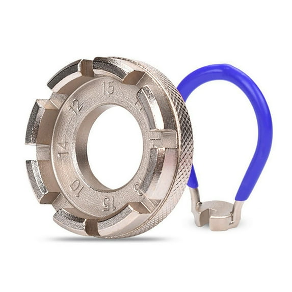 Flmtop Bicycle Spoke Wrench Cycling Pocket Tools 6 in One Durable Bike Rim Correct Kit