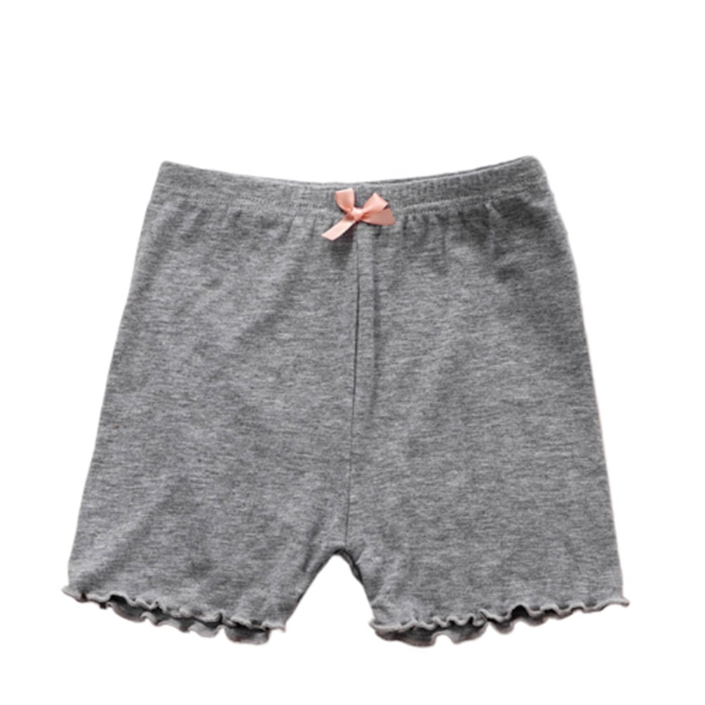 Flmtop Kids Girl Solid Color Soft Elastic Safety Shorts Underwear  Underpants 