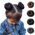 thumbnail image 1 of Flmtop Kids Girls Hair Bun Extension Wig Hairpiece Wavy Curly Messy Donut Chignons, 1 of 7