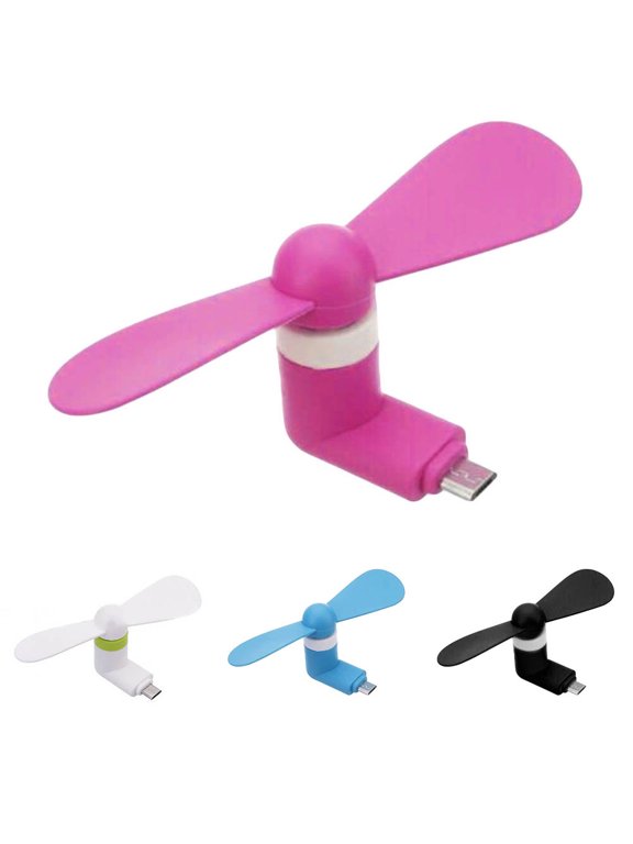 Mini Portable USB Cooling Fan with OTG Micro USB Battery Powered for Android