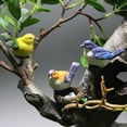 thumbnail image 1 of Flmtop Tree Sculpture Bird Nest Design Desktop Decoration Resin Table Top Car Ornamental Statue for Garden, 1 of 8