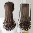 thumbnail image 1 of Flmtop Women Synthetic Fiber Long Curly Ponytail Fake Wig Hair Extension Hairpiece, 1 of 8