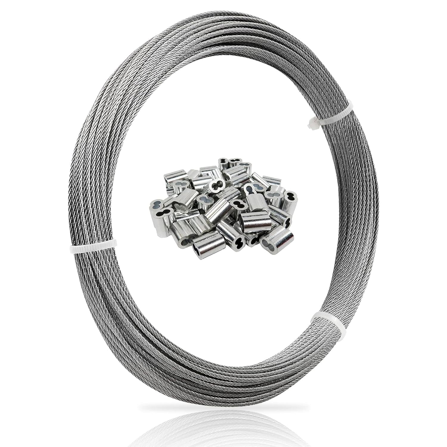 KALLSDY Vinyl Coated Wire Rope 1/16 Inch, 100FT 304 Stainless - View #9