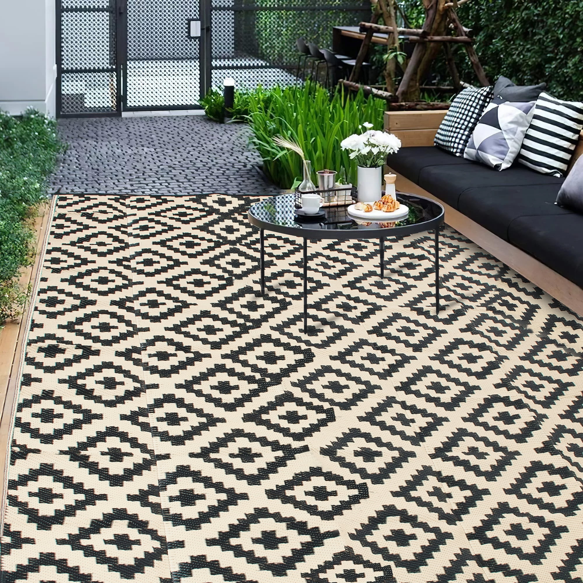 Customer reviews for Flngr 5'x8' Outdoor Rugs, Waterproof Plastic Patio ...