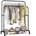 thumbnail image 1 of Flngr Clothes Rack,Clothing Racks with Storage Shelves,Double Garment Rack for Clothes, Coats, Bags, Shoes, Boots, 1 of 4