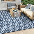 thumbnail image 1 of Flngr Reversible UV-Stabilized Outdoor Rug, 6 x 9 ft, Waterproof Plastic Straw for Garden, Patio, Deck, Balcony, 1 of 6