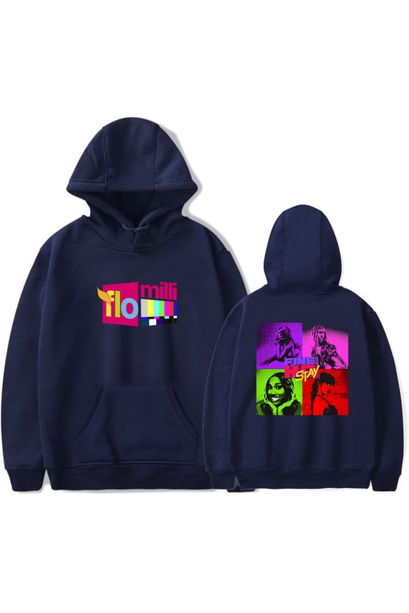 Flo Milli FINE HO STAY Merch Hoodies For Men/Women Unisex Long Sleeve Sweatshirt Pullover Hooded Streetwear