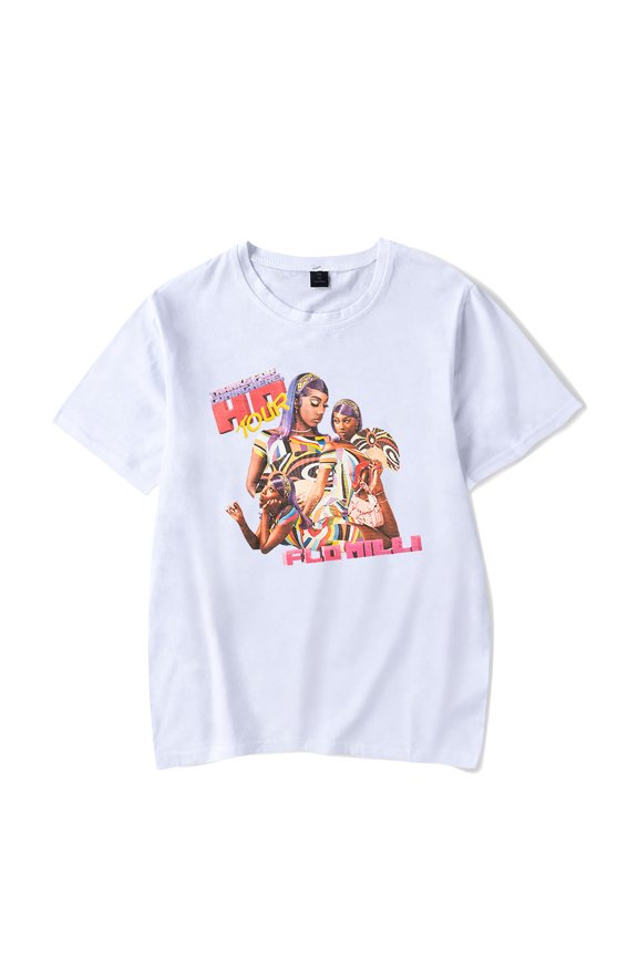 Flo Milli T-Shirt Thanks For Coming Here Ho Tour Merch For Women/Men Unisex Casual O-neck Short Sleeve Tshirt Streetwear Top