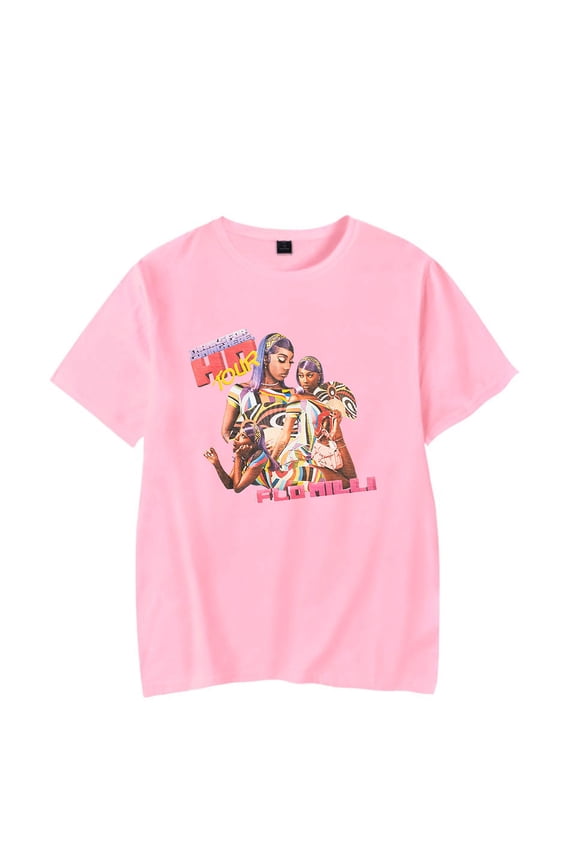 Flo Milli T-Shirt Thanks For Coming Here Ho Tour Merch For Women/Men Unisex Casual O-neck Short Sleeve Tshirt Streetwear Top