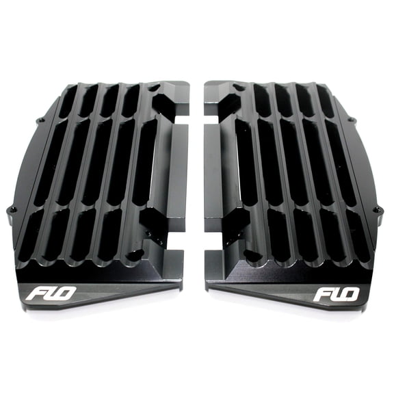 Flo Motorsports FLO 753BLK High Flow Radiator Braces - Black