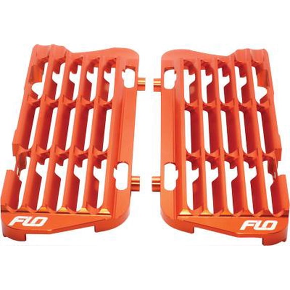 Flo Motorsports FLO751ORG High Flow Radiator Braces - Orange