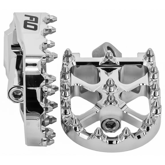 Flo Motorsports Fits Harley Davidson Dyna Custom Chopper Footpegs Chrome V3 FPEG-800V3CR