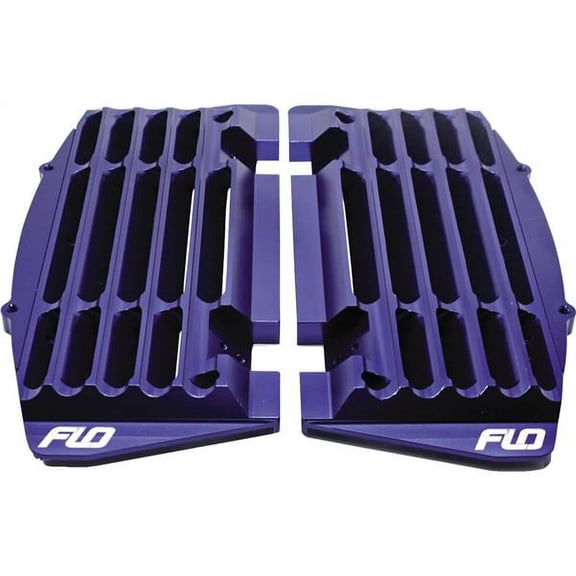 Flo Motorsports Motorcycle High Flow Radiator Braces Blue FLO751BLU