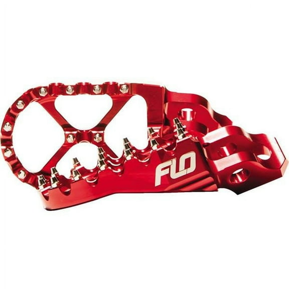 Flo Motorsports  FPEG-792R; Pro Series Foot Pegs Red Kawasaki / Honda