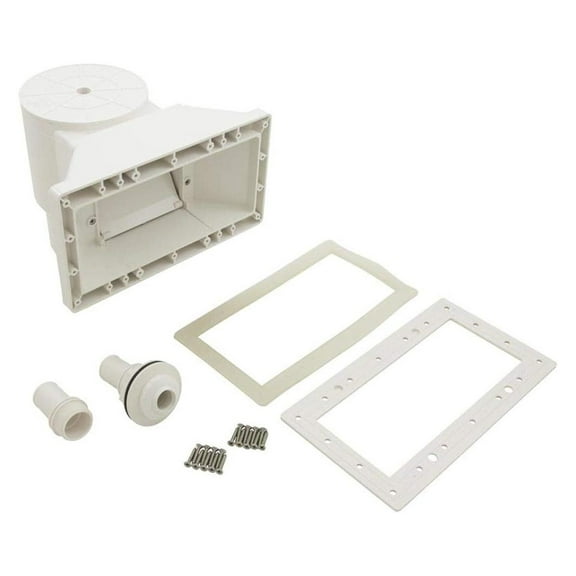 Flo-Pro II Wide Mouth Skimmer Kit for Above Ground Pools - Waterway 560-C3C60L - Short Throat, Durable Two-Piece Design, Larger Basket