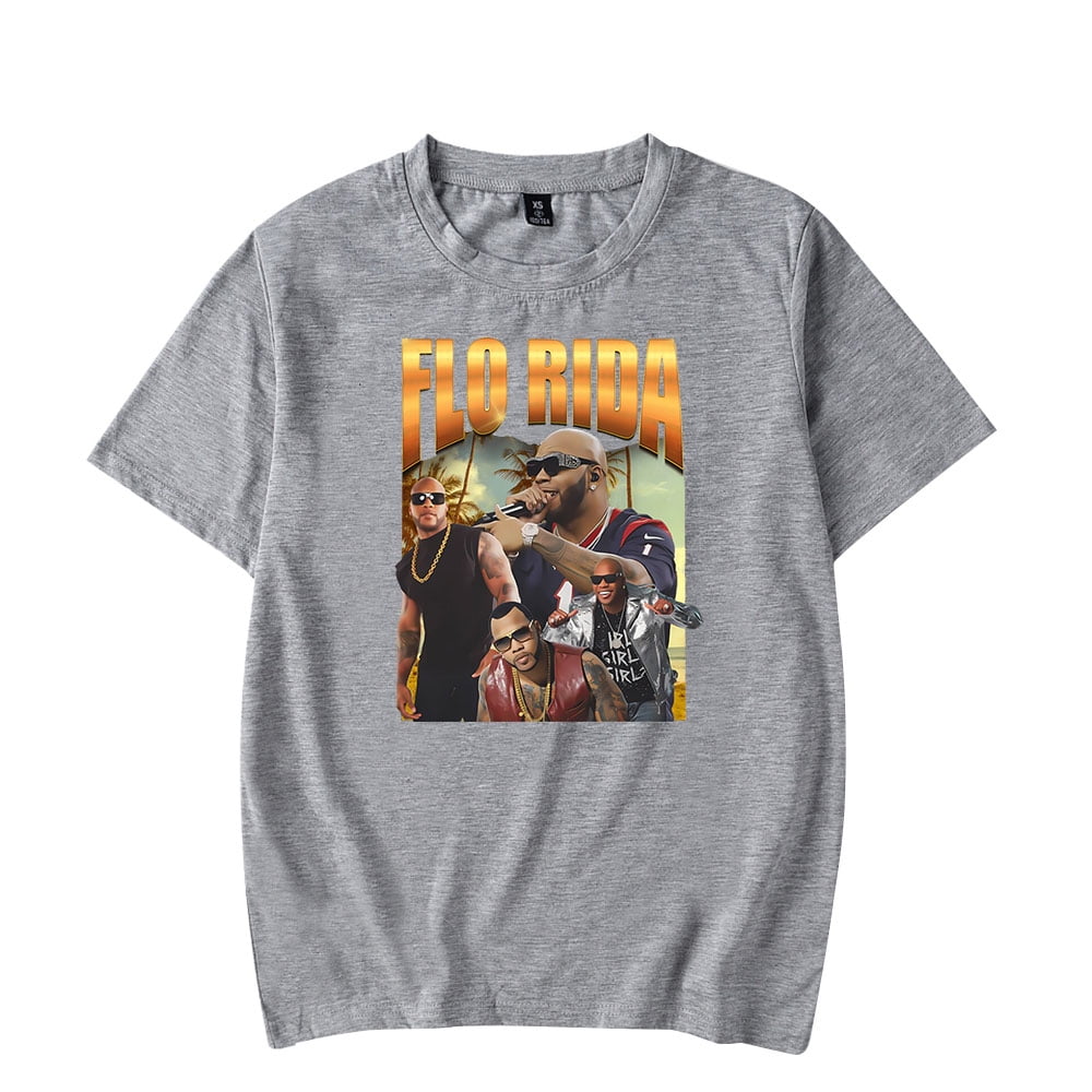 Flo Rida 2025 Tour T-Shirts Merch Women Clothes Trend Casual Short ...