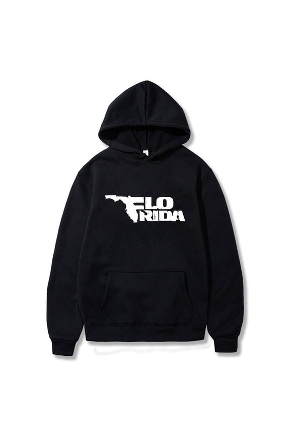 Flo Rida Merch Logo Hoodie Long Sleeve Streetwear Women Men Hooded Sweatshirt Hip Hop Clothes