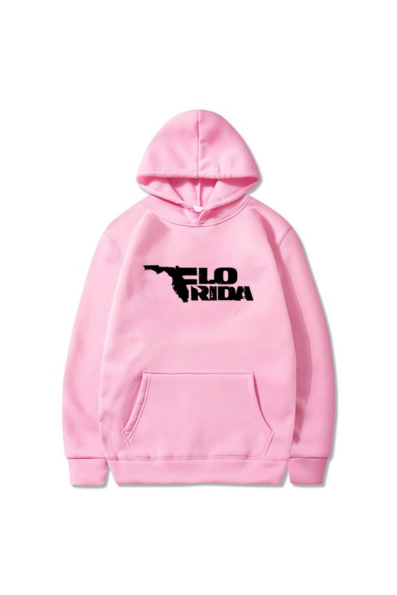 Flo Rida Merch Logo Hoodie Long Sleeve Streetwear Women Men Hooded Sweatshirt Hip Hop Clothes
