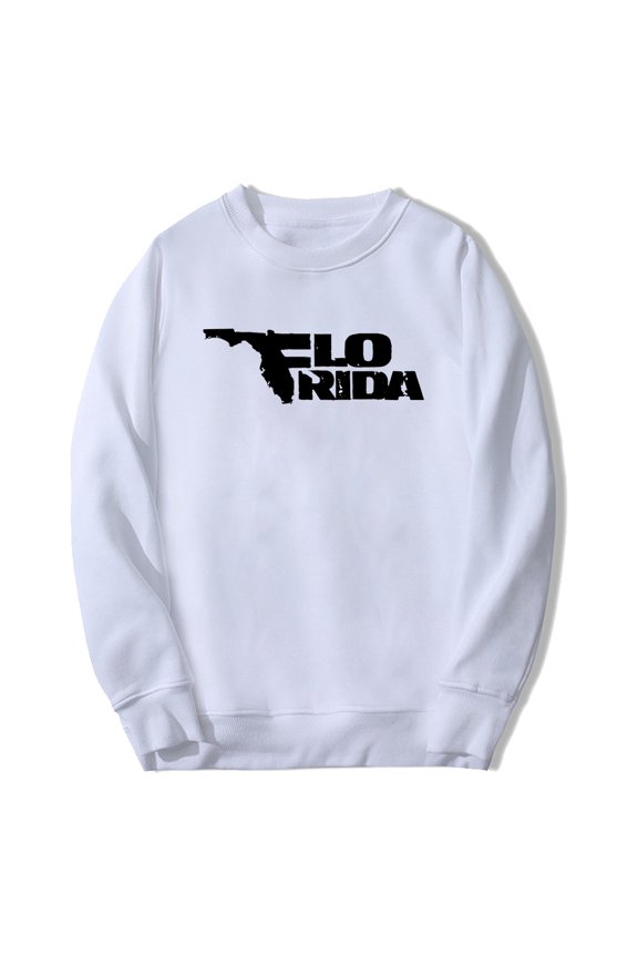 Flo Rida Merch Logo Sweatshirt Crewneck Long Sleeve Streetwear Women Men Hip Hop Clothes