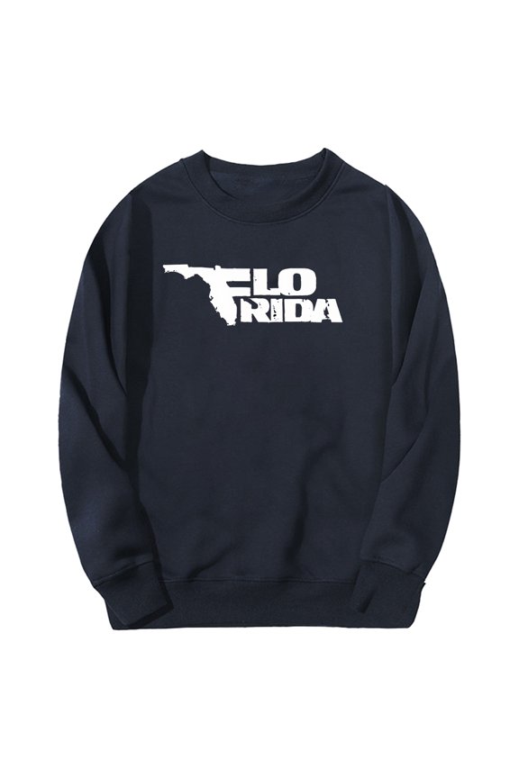 Flo Rida Merch Logo Sweatshirt Crewneck Long Sleeve Streetwear Women Men Hip Hop Clothes