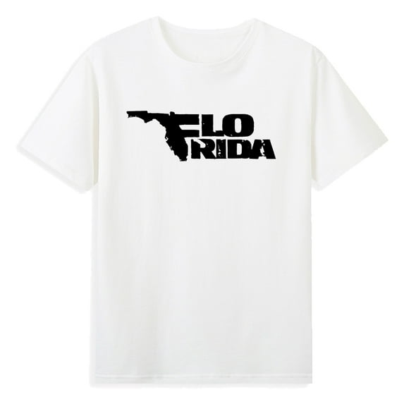 Flo Rida Merch Logo T-shirt Short Sleeve Cotton Tee Women Men Streetwear Hip Hop Clothes