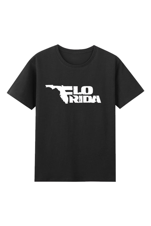 Flo Rida Merch Logo T-shirt Short Sleeve Cotton Tee Women Men Streetwear Hip Hop Clothes