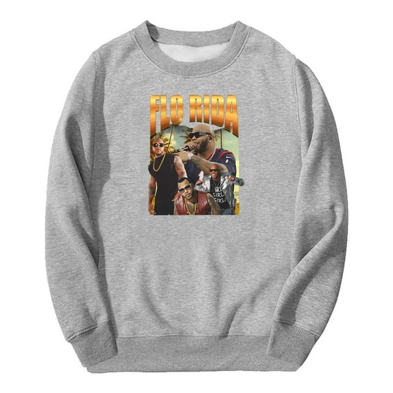 Flo Rida Rapper Vintage Graphic Merch Long Sleeve Streetwear Women Men Sweatshirt