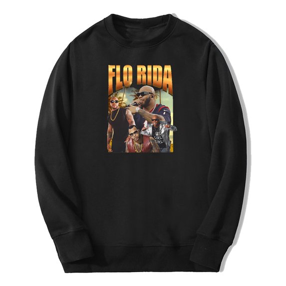 Flo Rida Rapper Vintage Graphic Merch Long Sleeve Streetwear Women Men Sweatshirt